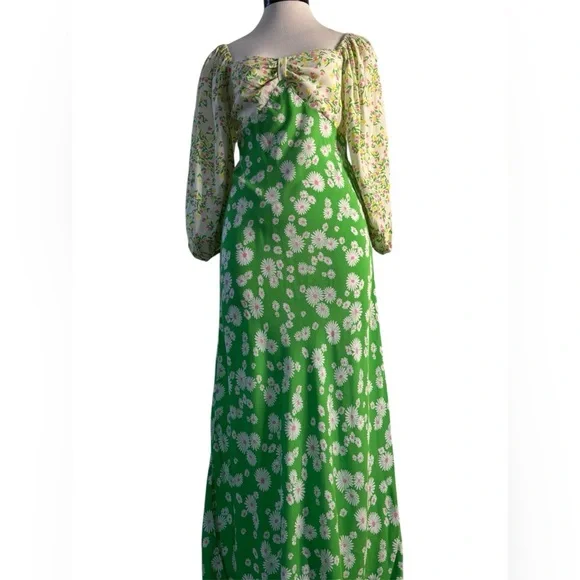 green rixo dress Gro knit dress